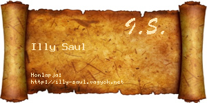 Illy Saul névjegykártya